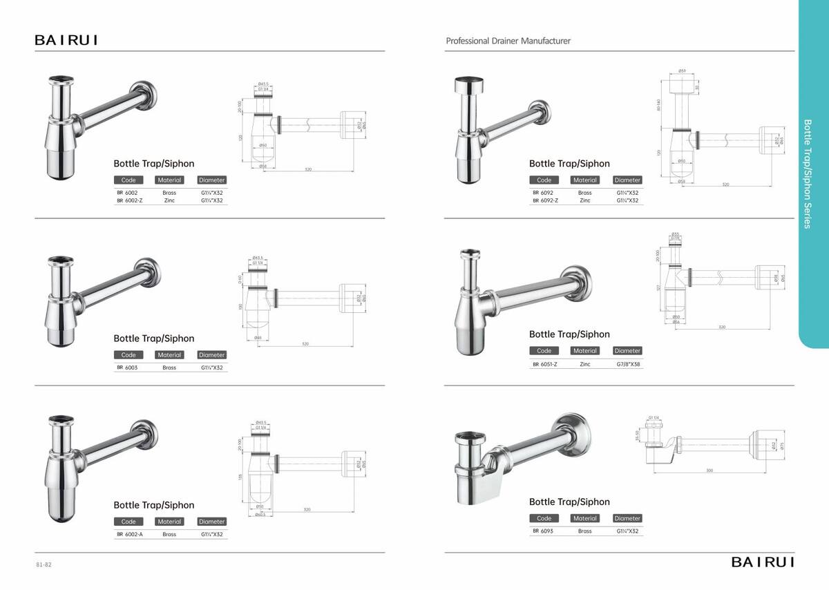 Bottle Traps & Siphons by BAIRUI
