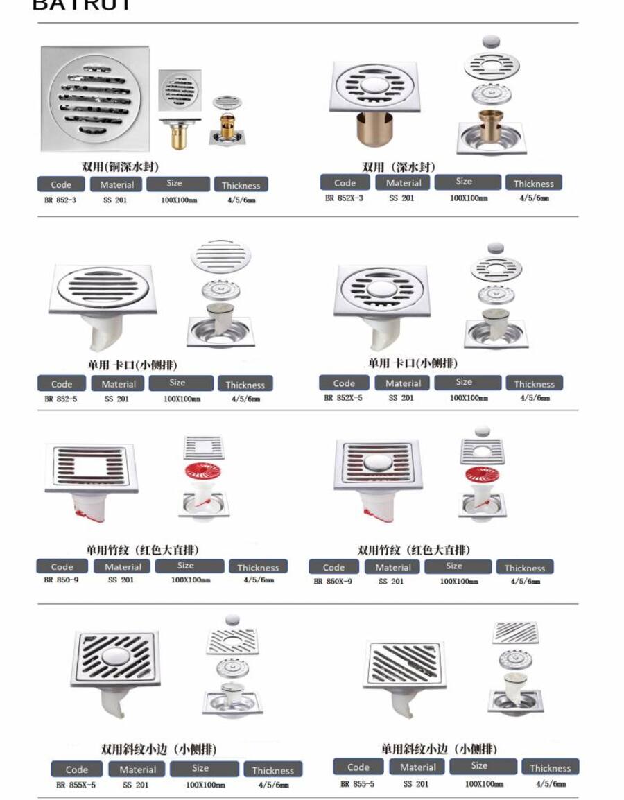 Floor Drains by BAIRUI